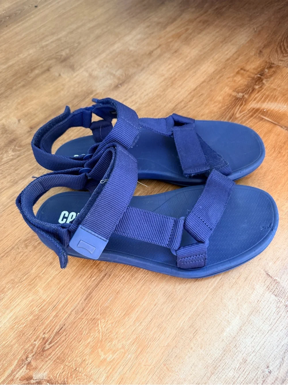 Camper Match Blue Textile Sandals unisex blue size 9.5 granola outdoorsy